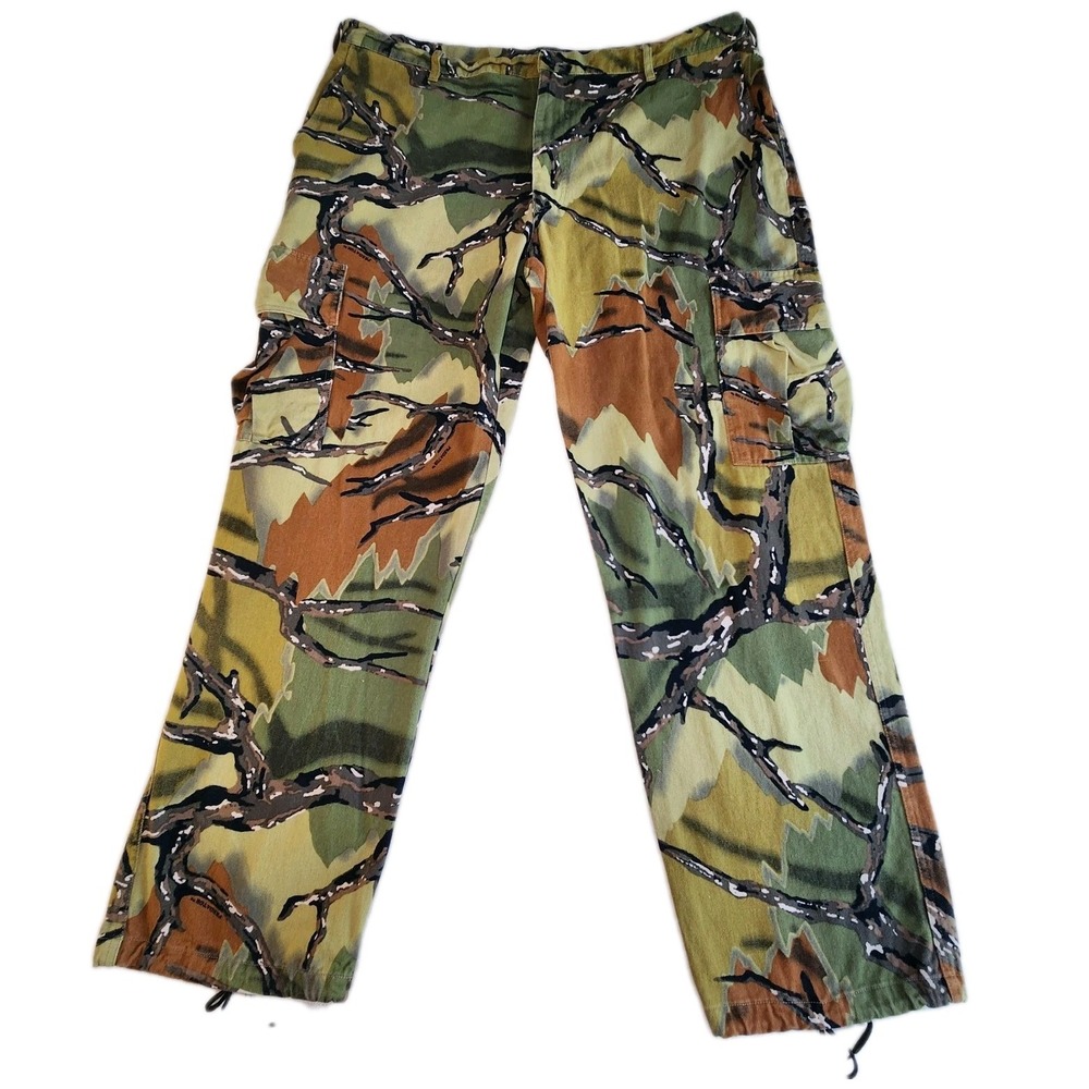PREDATOR‎ CAMO Cargo Pants Mens 2XL Green Deception Hunting Outdoor VTG